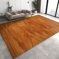 thumbnail image 1 of Brown Wood Board Texture Area Carpet, Retro Pastoral Style Rugs Noise Reduction Carpet Soundproof with Non-slip for Living Room Bedroom Hardwood Floors-5x7ft, 1 of 6