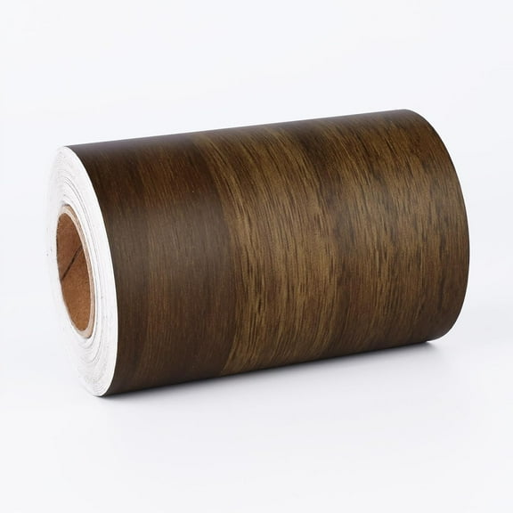 Brown Wood Grain Border Wallpaper 3.94''x394'' Peel and Stick Waterproof Wood Wallpaper Border Wall Paper Border Self Adhesive Easy to Apply Mirror Frame for Bathroom Kitchen Bedroom Tiles