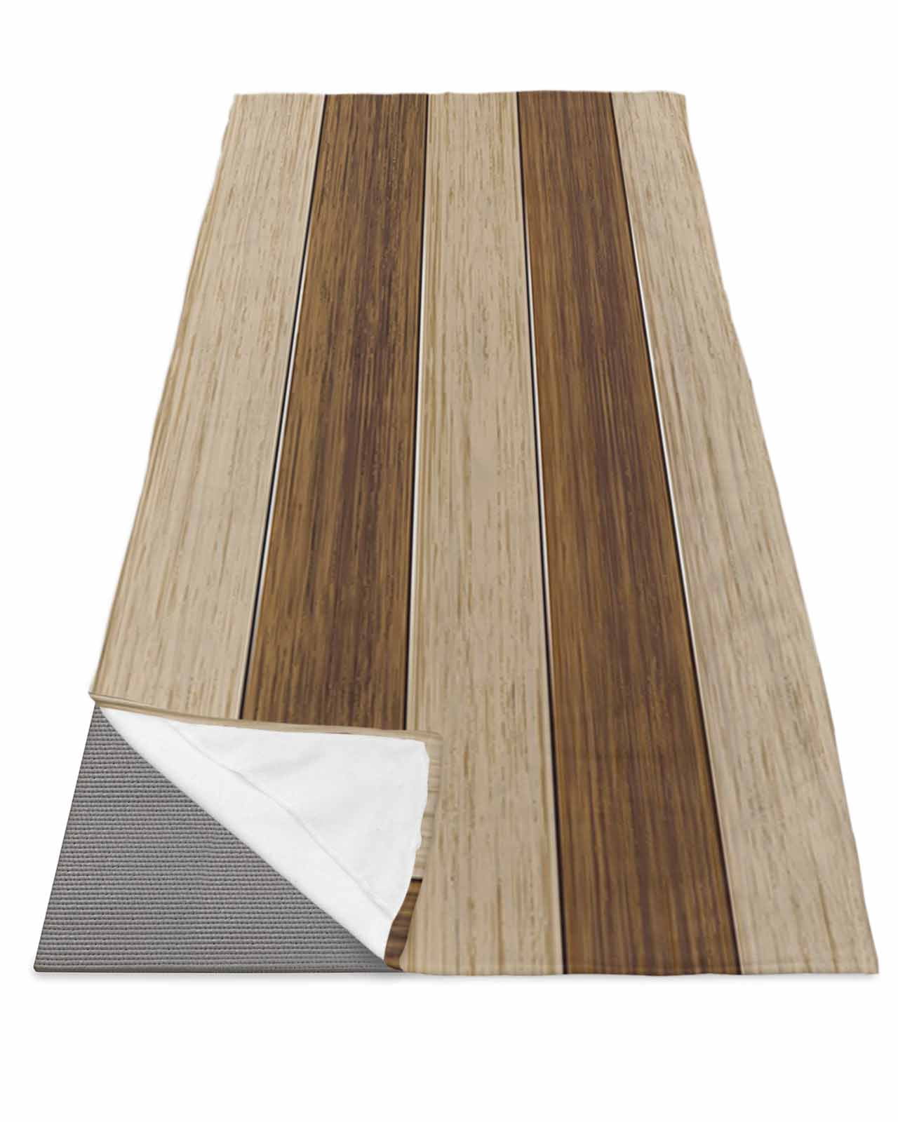 Brown Wood Grain Yoga Towel for Hot Yoga Non Slip, Ombre Rustic Retro ...
