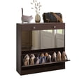 thumbnail image 1 of Brown Wood MDF+Glass - Adjustable Panel for Large Shoes & Key Storage - Entryway - Brighten Up Home, 1 of 3