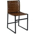 thumbnail image 1 of Brown Woven Leather Chair, 1 of 5