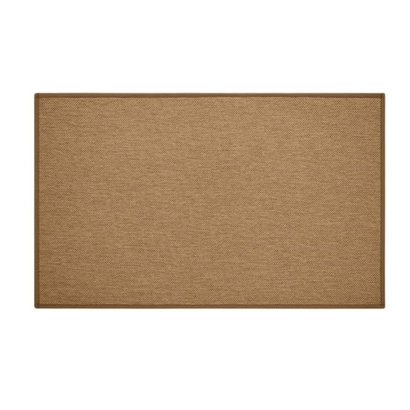 Brown Woven Linen Look Entrance Door Mat Non Slip Back Quick Drying Water Absorbent For Porch Bathroom Outdoor Indoor 24X36Inch