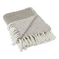 thumbnail image 1 of DII Cotton Woven Throw Blanket, 50x60-inch, Brown, 1 of 4