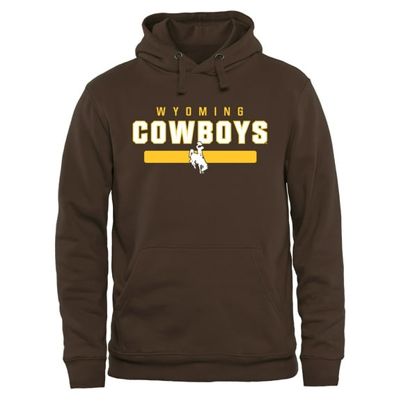 Brown Wyoming Cowboys Team Strong Pullover Hoodie