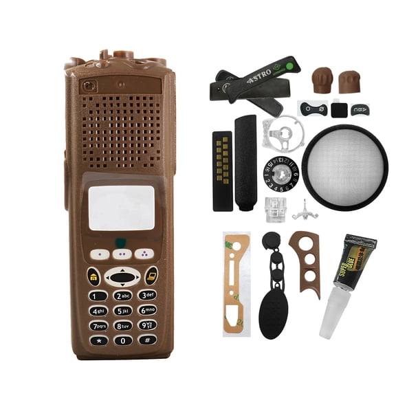 Brown XTS5000 Housing Case Front Cover without Copper Switch Compatible with Radio XTS5000 Model III M3