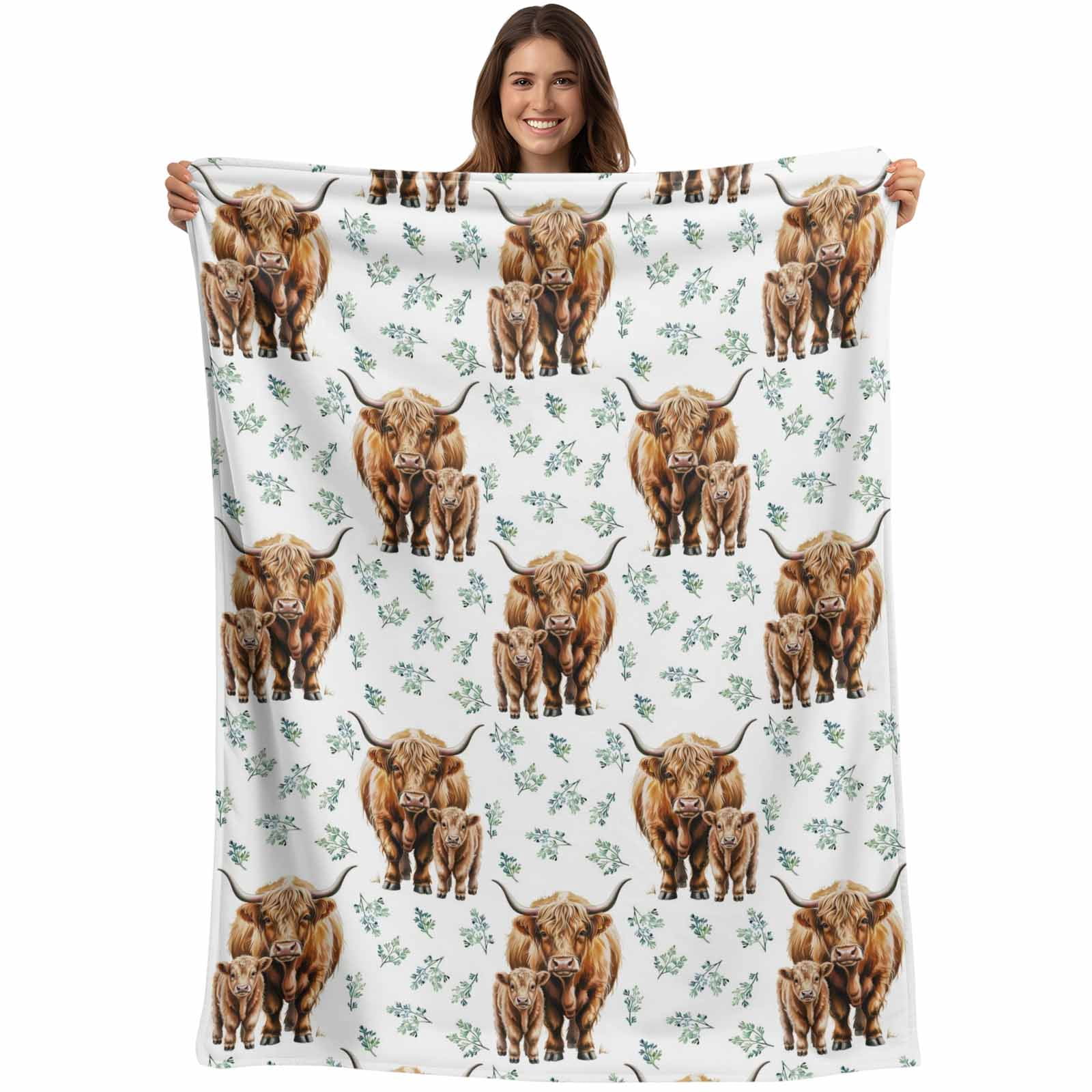 Brown Yak Blanket Soft Cozy Warm Twin Blanket for Bed, Plush Fuzzy ...