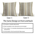 Brown Yellow Pillow Covers 20x20 Set of 2 Gray Grey Dot Striped ...