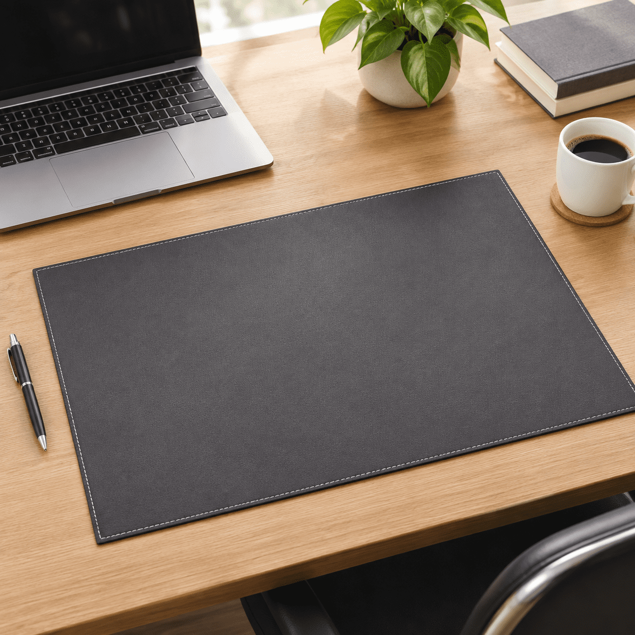 Brown-a111 Large 23.5 x 17.4 Inch PU Leather Desk Pad and Mouse Mat ...