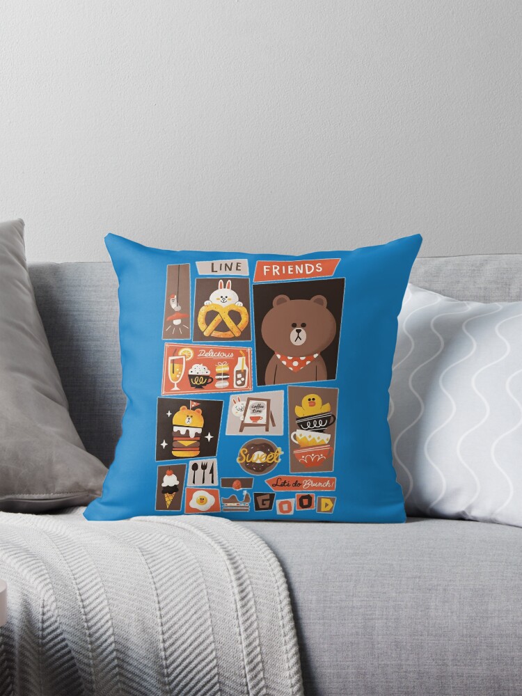 Brown _amp_ Friends Coffee Design! Throw Pillow Covers Cases Cushion
