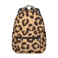 thumbnail image 1 of Brown and Beige Leopard Print Backpack for School, Cute School Bag with Adjustable Shoulder Straps and Padded Back, 15.3"x11"x7.1", 1 of 4