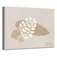 thumbnail image 1 of Brown and Beige Minimal Harvest II Canvas Thanks Giving Wall Art Decor 20" x 30", 1 of 2