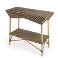 thumbnail image 1 of Brown and Beige Rattan Bar Cart, 1 of 8