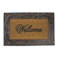 thumbnail image 1 of Brown and Black Swirled Rectangular "Welcome" Outdoor Mat 35 x 23, 1 of 5