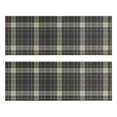 thumbnail image 1 of Brown and Blue Checkered Pattern Anti Fatigue Kitchen Rugs Set Of 2, Non Slip Washable Decorative Floor Mats for Sink Laundry and Home Use, 17"x47", 1 of 5