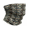 thumbnail image 1 of Brown and Blue Neck Gaiter, Cornflowers, Unisex, Brown Blue Green, by Ambesonne, 1 of 3
