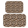 thumbnail image 1 of Brown and Brown Leopard Print Bath Mat Set Of 2,Non-Slip Rug for Bathroom,Kitchen,Bedroom,Entrance, 30x17 and 23.5x15.7 Inches, 1 of 5