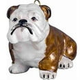 thumbnail image 1 of Brown and White Bulldog Dog Polish Blown Glass Christmas Ornament Decoration, 1 of 3