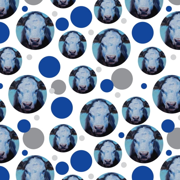 Brown and White Cow Painting Premium Gift Wrap Wrapping Paper Roll