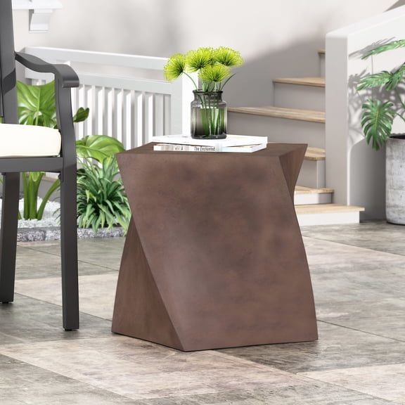 Brown - colored side table / Add a warm touch to your living environment