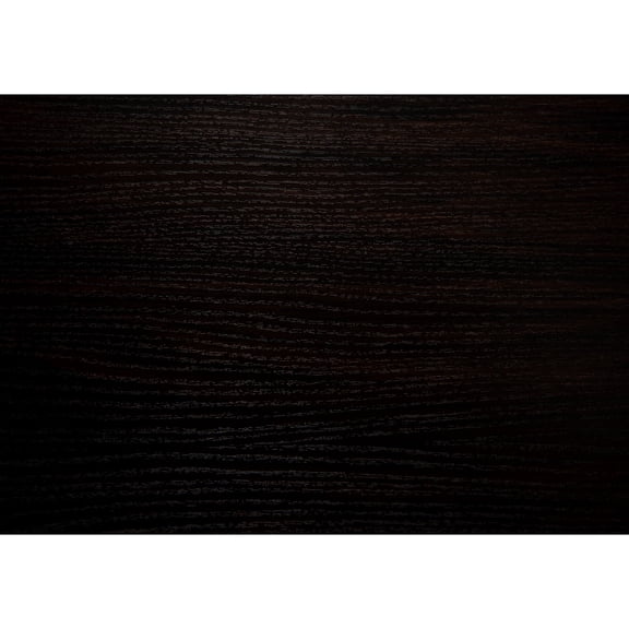 Brown laminate finish | Console for various rooms | Straight - line black metal base for stability