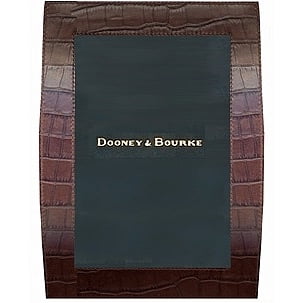 Brown leather CURVES 5x7 frame by Dooney Bourke - 5x7