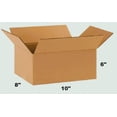 thumbnail image 2 of 50 Pack 10x8x6 Corrugated Cardboard Boxes – Mailing Shipping Packing Cartons 2 of 3