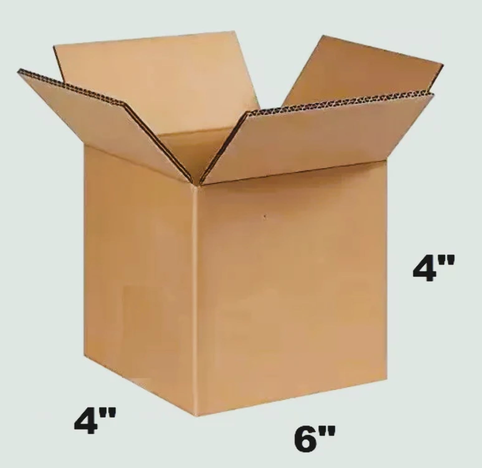 Brown of 6x4x4 Cardboard Paper Box Mailing Packing Shipping Box ...