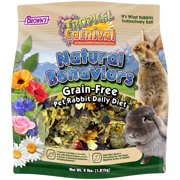 Brown's Tropical Carnival Natural Behaviors Grain-Free Pet Rabbit Daily Diet Food 4 lbs.