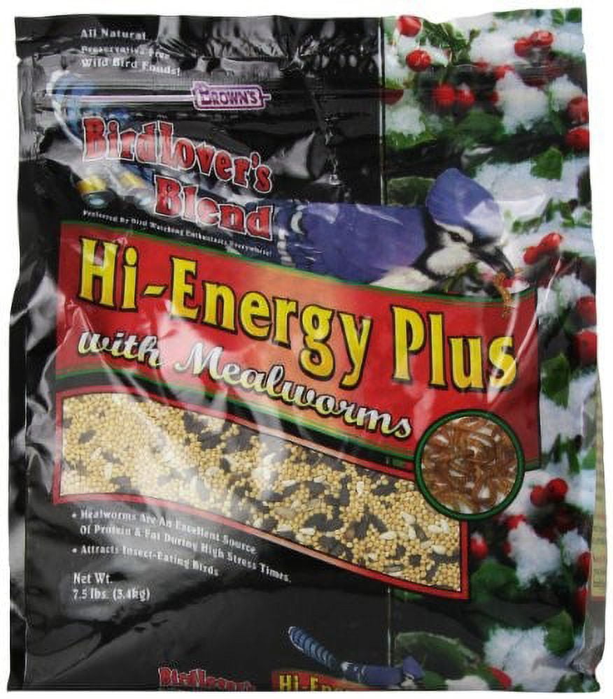 Brown's Bird Lover's Blend HiEnergy Plus with Mealworms Freeze Dried