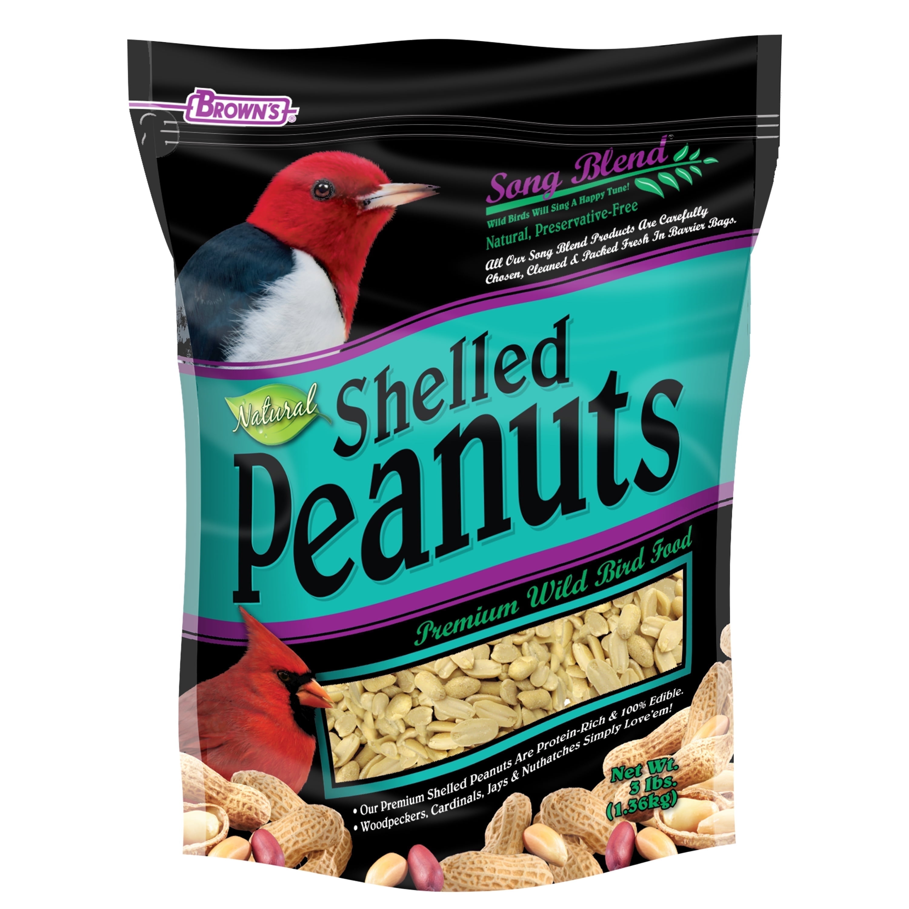Brown's Shelled Peanuts Wild Bird Food