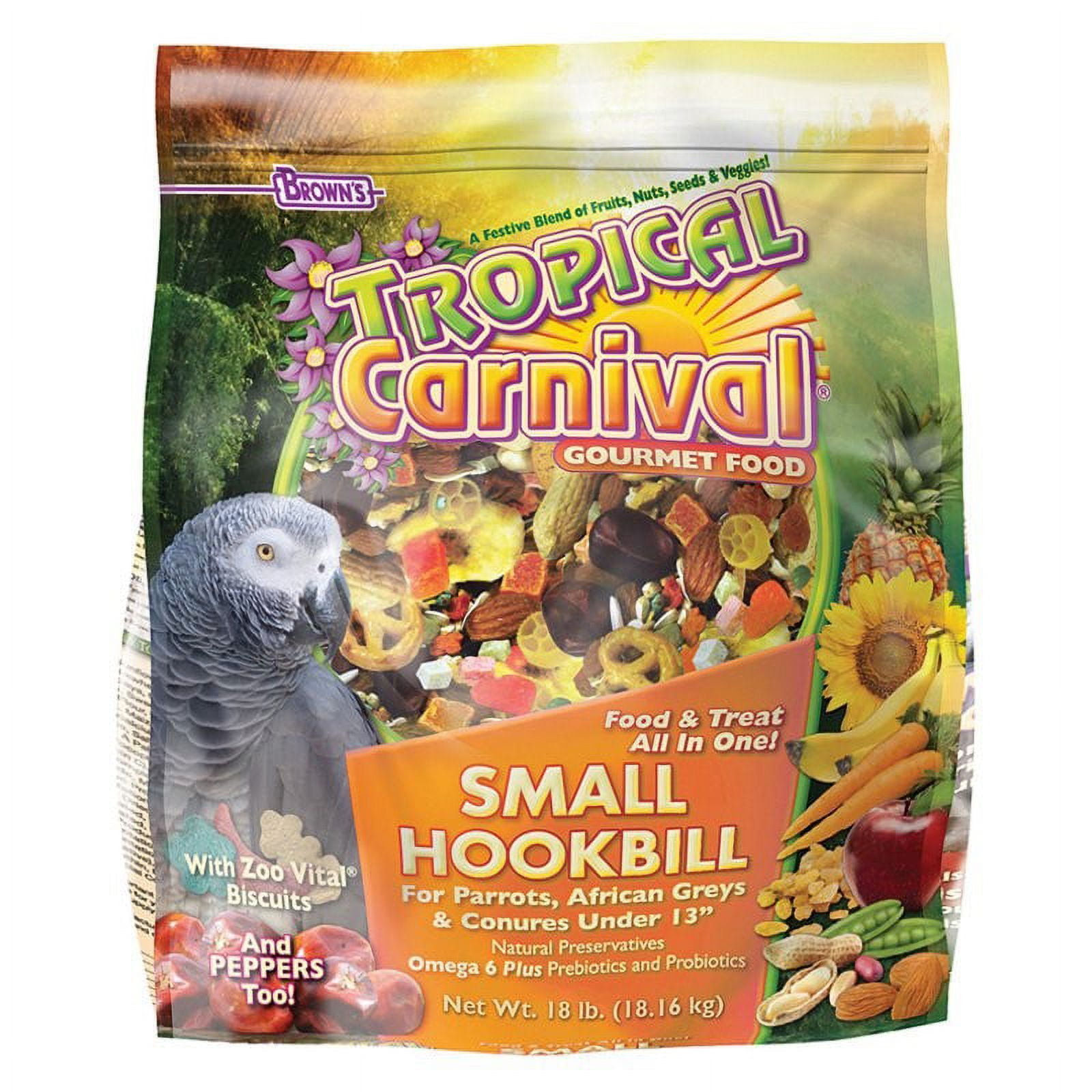 Brown's tropical carnival parrot food hotsell