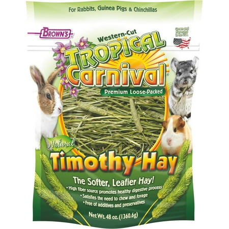 Brown's Tropical Carnival Timothy Hay Small Animal Treat, 48 Oz