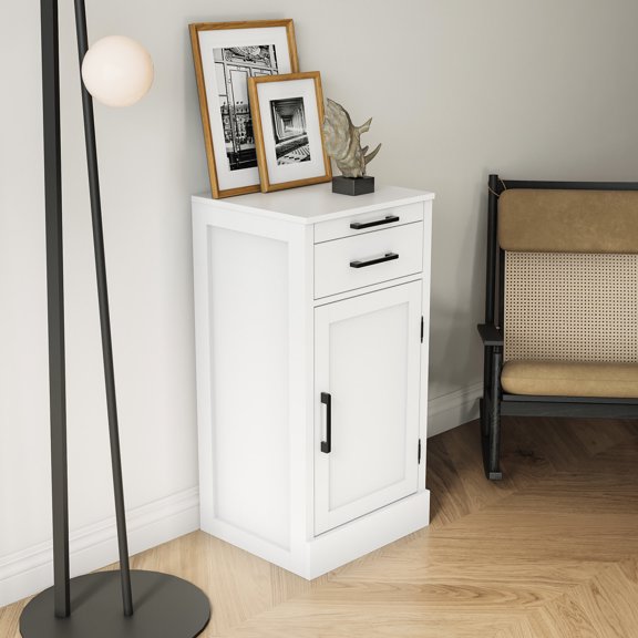 Brown walnut color - Shelf for magazines and files - Study desk - Keep study materials in order