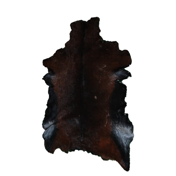 Brown & white Goat Hide, Premium Goat Skin Rug, Mixed Goat Skin Hair on Leather Hides Rug | Genuine Goat Skin Rug Throw