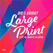 BrownTrout, Big & Bright Large Print 2027 Wall Calendar