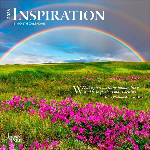 BrownTrout, Inspiration  2026 Mini Wall Calendar