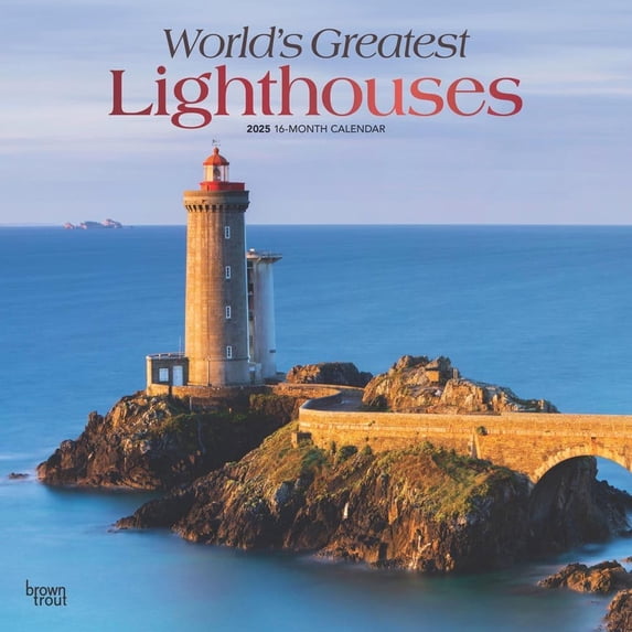 BrownTrout, Lighthouses 2025 Wall Calendar