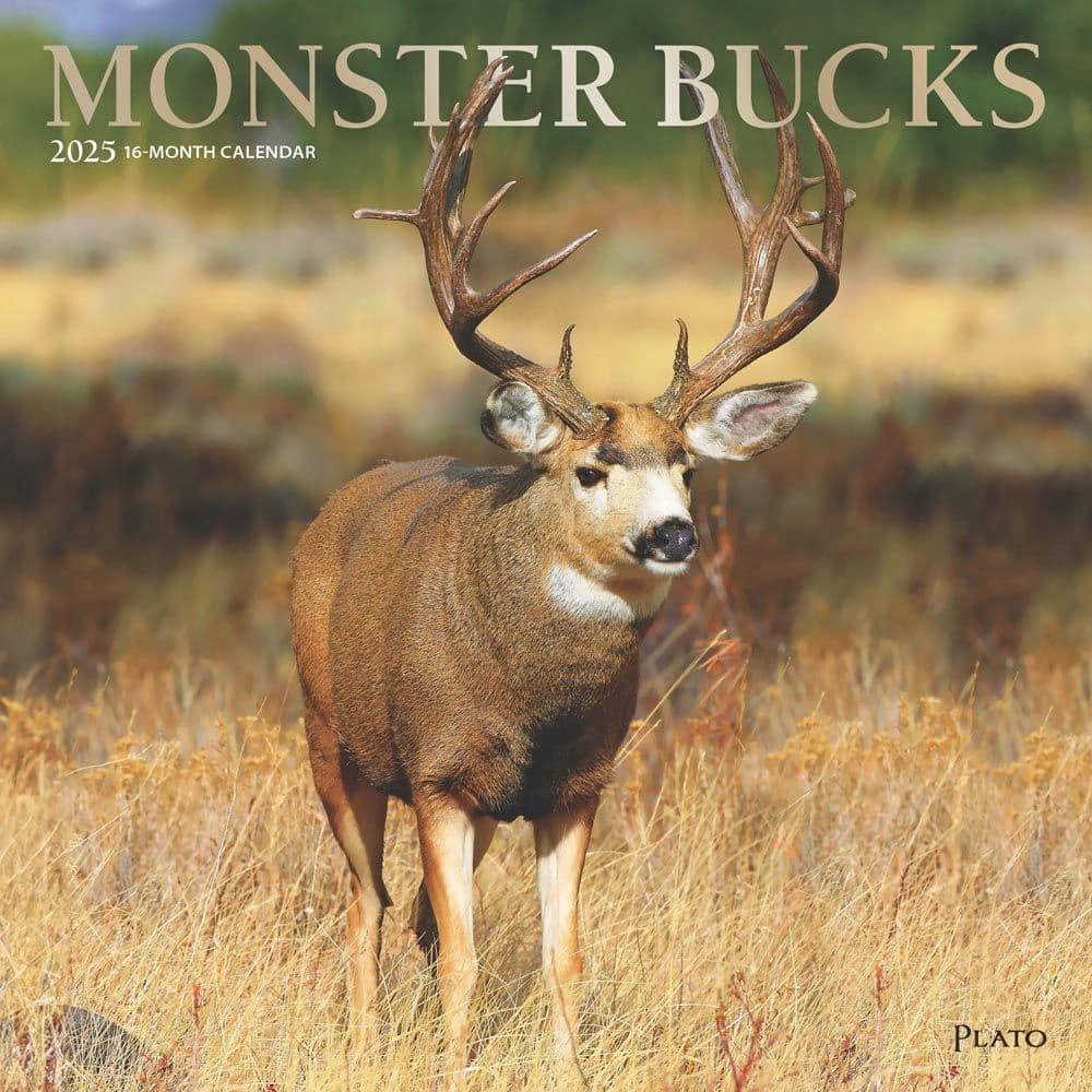 BrownTrout, Monster Bucks Plato 2025 Wall Calendar