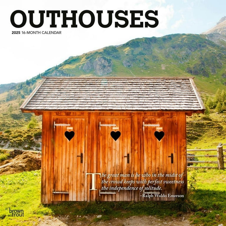 BrownTrout, Outhouses 2025 Wall Calendar - Walmart.com