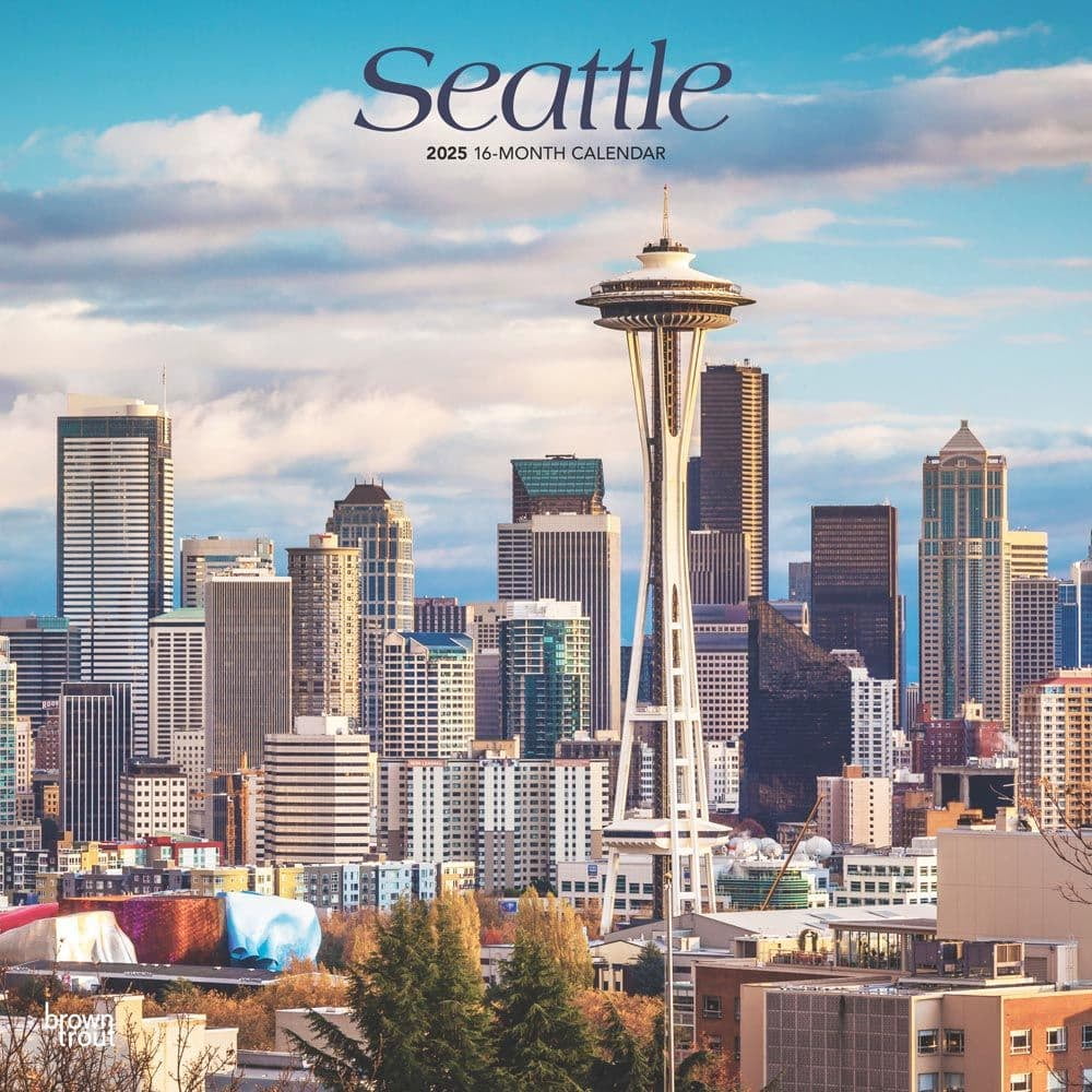 BrownTrout, Seattle 2025 Wall Calendar