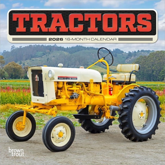 BrownTrout, Tractors 2026 Mini Wall Calendar