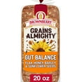 thumbnail image 1 of Brownberry Grains Almighty Gut Balance Bread, 20 oz, Whole Grain Thin Sliced Seeded Bread, Bag, 1 of 8