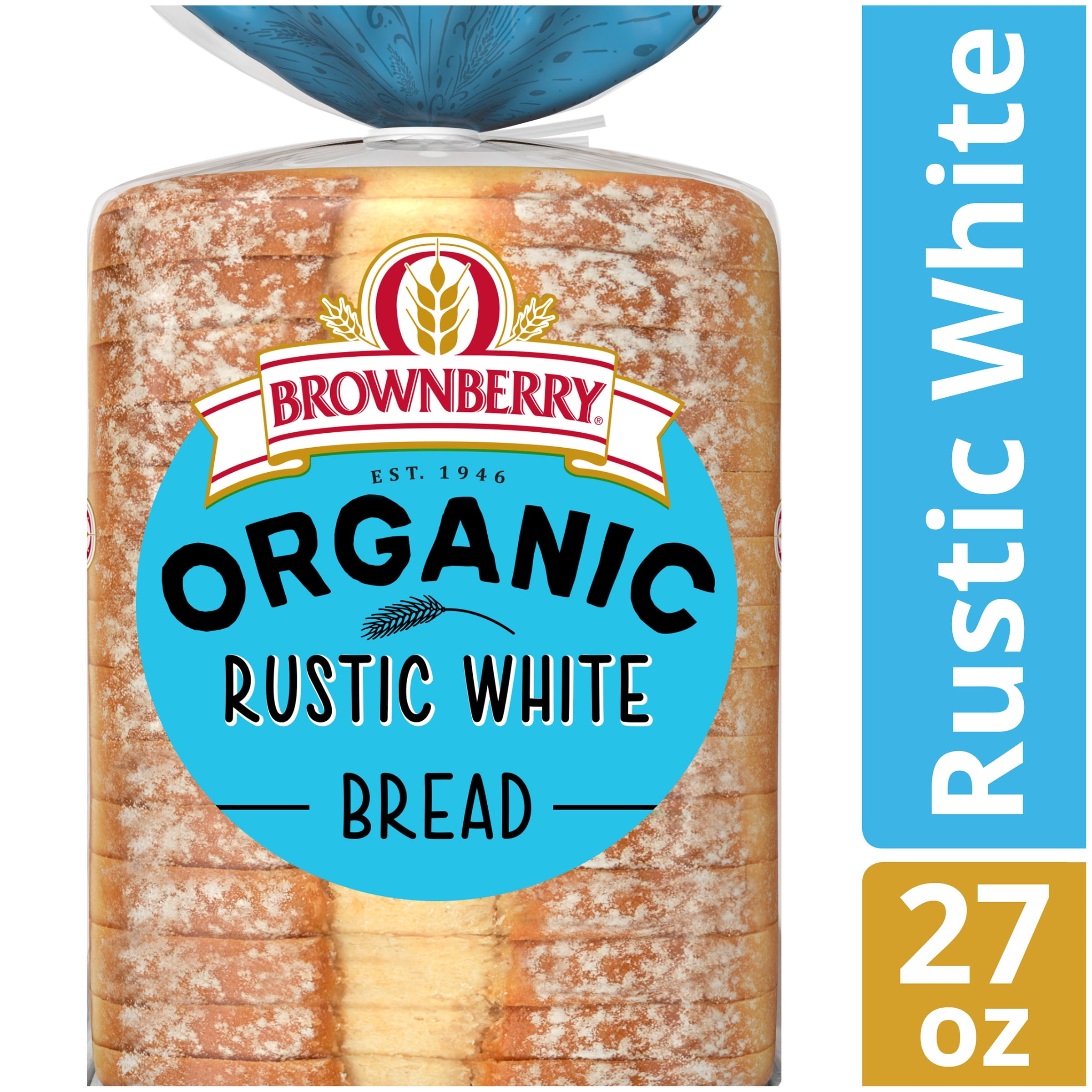 Brownberry Organic Rustic White Bread, NonGMO Organic Bread, 27 oz