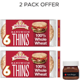 thumbnail image 1 of Brownberry Sandwich Thins Whole Wheat Rolls, 6 count, Pre-sliced Sandwich Thins, 12 oz Bag, 1 of 8