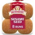 thumbnail image 1 of Brownberry Sesame Seed Buns, 8 count, White Hamburger Buns, 16 oz Bag, 1 of 7