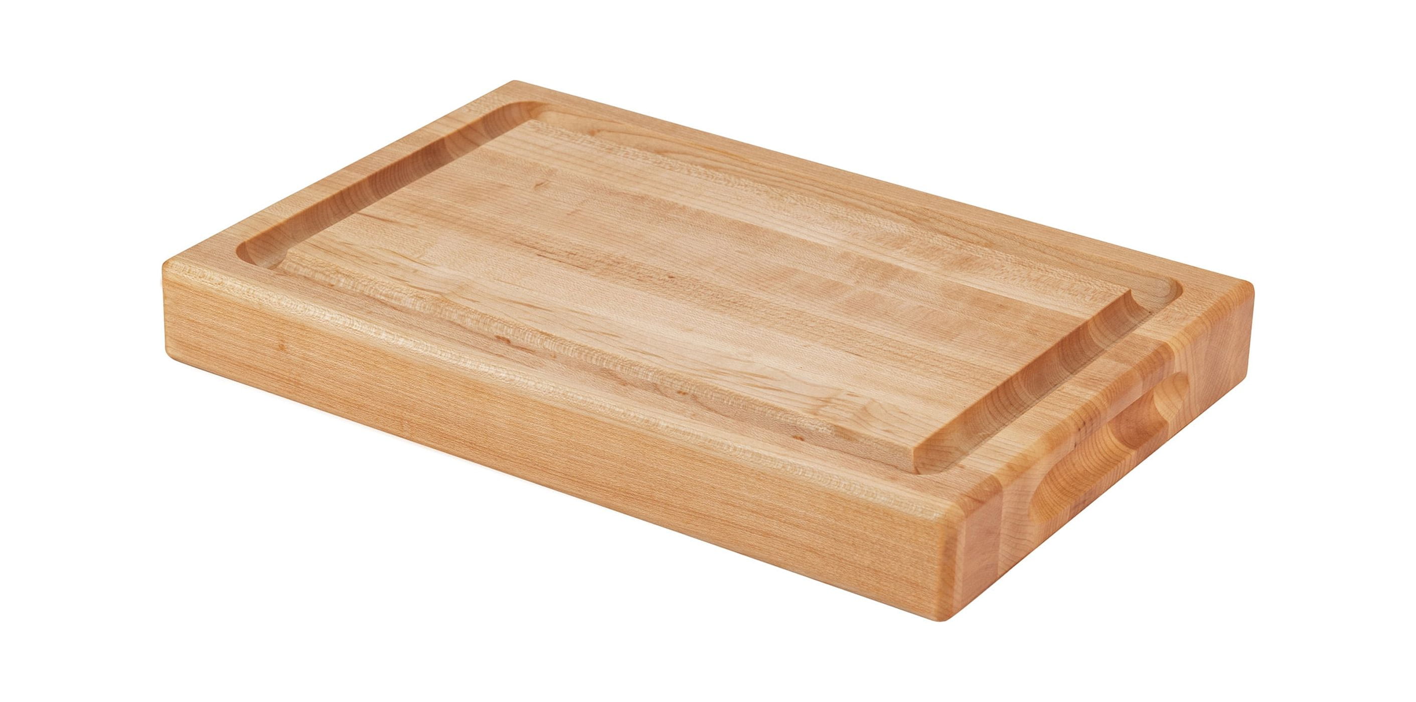 Maple Wood Rectangular Carving Board with Juice Groove, 16" x 12"