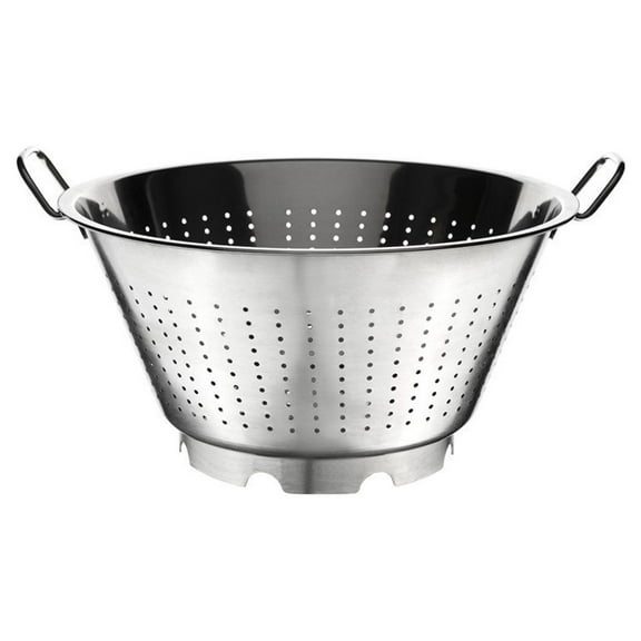 Browne Foodservice Stainless Steel European Style Colander | 7.25 Qt.