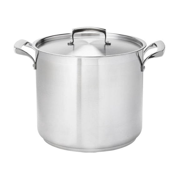 Browne Foodservice Thermalloy Stainless Steel Deep Stock Pot | 12 Qt ...