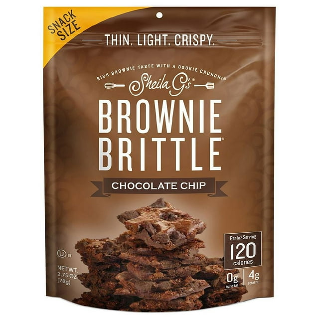 Brownie Brittle Snack Chocolate Chip 2.75oz