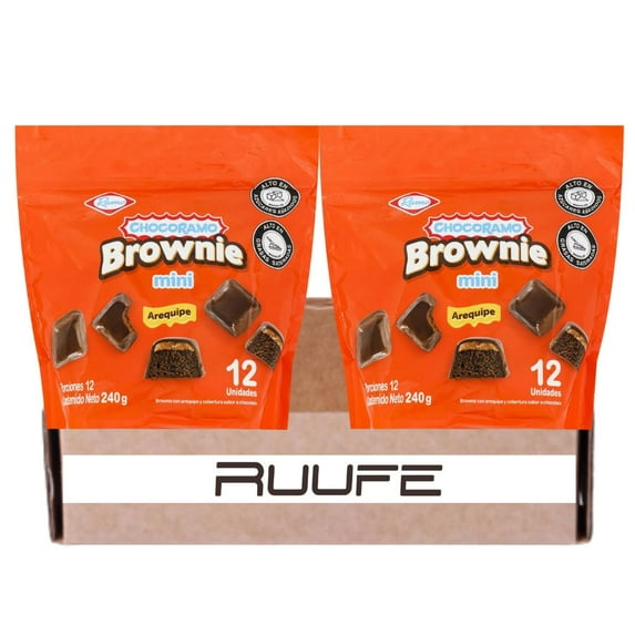 Brownie Chocoramo (2 pack) chocoramo brownie arequipe Colombian delicious Mini Brownie mecato colombiano Snack from colombia Colombian snacks dulce colombiano Colombian Candy